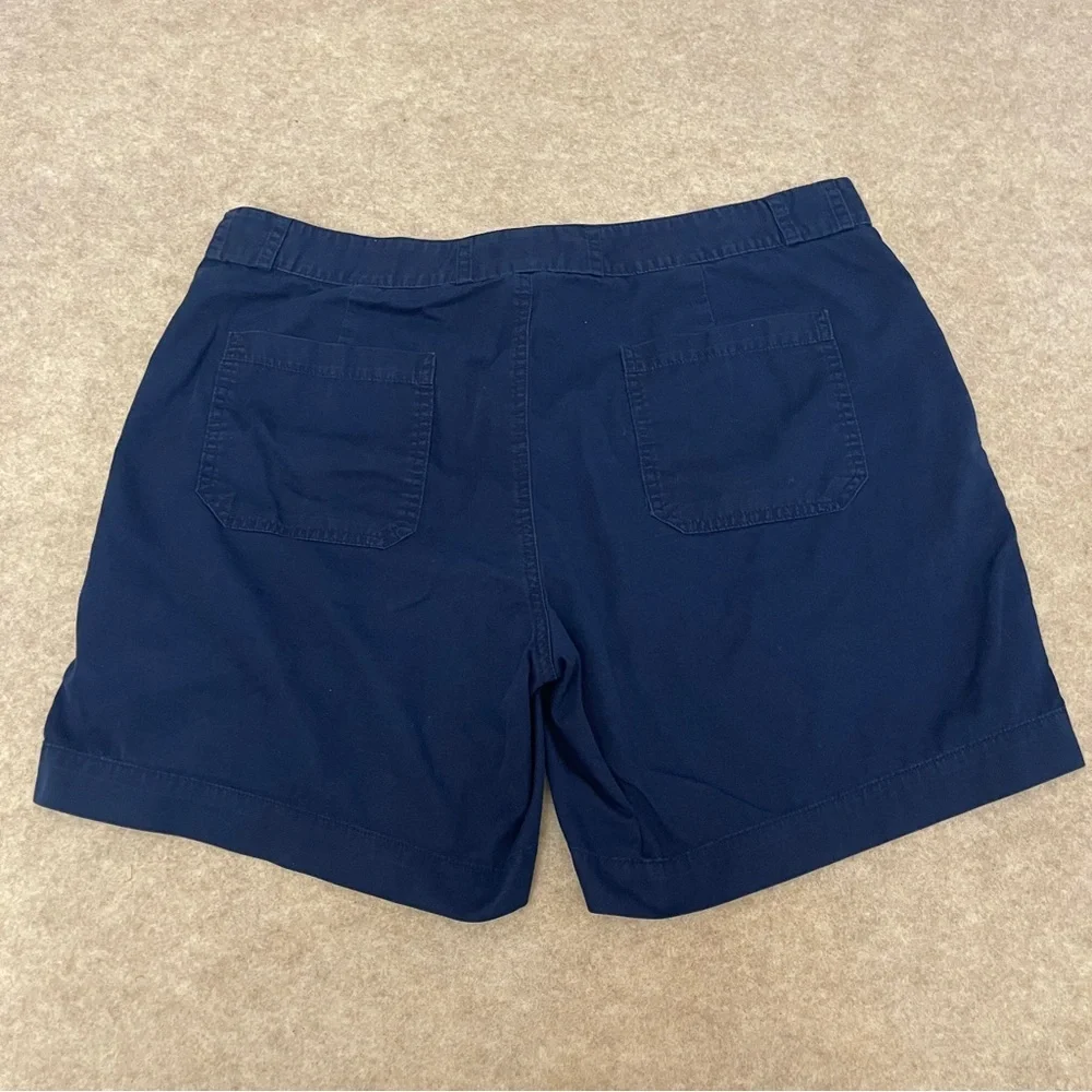 Lauren Ralph Lauren Blue Cotton 6” Inseam Shorts Women’s Size 10